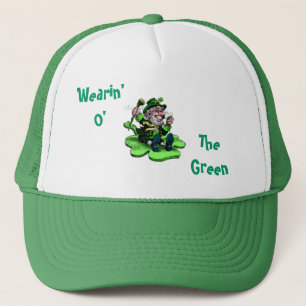 Wearin' O' The Green Leprechaun St. Patty's Cap Truckerkappe