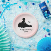 Weary Ballerina Name und Alter Geburtstag Rosa Pappteller (Party)