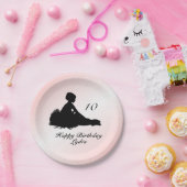 Weary Ballerina Name und Alter Geburtstag Rosa Pappteller (Party)
