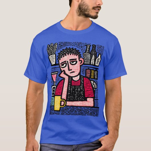 Weary Barista at Dusk friend T-Shirt (Vorderseite)