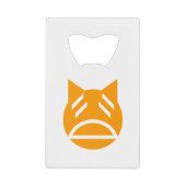 Weary Emoji Cat Geldbeutel Flaschenöffner (Vorderseite)