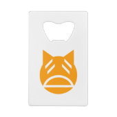 Weary Emoji Cat Geldbeutel Flaschenöffner (Rückseite)