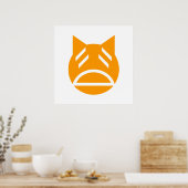 Weary Emoji Cat Poster (Küche)