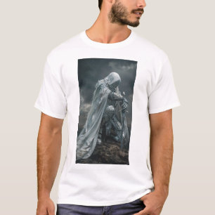 Weary Fantasy Warrior Trio   Intricentierte weiße  T-Shirt