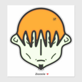 Weary Greenish Typ mit Ziege v1 Aufkleber