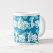 Weasel & Baboon Blue Character Pattern Jumbo-Tasse (Vorderseite Rechts)