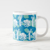 Weasel & Baboon Blue Character Pattern Jumbo-Tasse (Rechts)