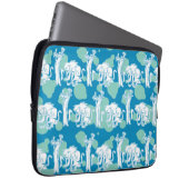Weasel & Baboon Blue Character Pattern Laptopschutzhülle (Vorne Rechts)
