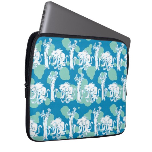 Weasel & Baboon Blue Character Pattern Laptopschutzhülle (Vorne Rechts)