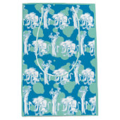 Weasel & Baboon Blue Character Pattern Mittlere Geschenktüte (Vorderseite)