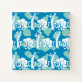 Weasel & Baboon Blue Character Pattern Notizblock (Rückseite)