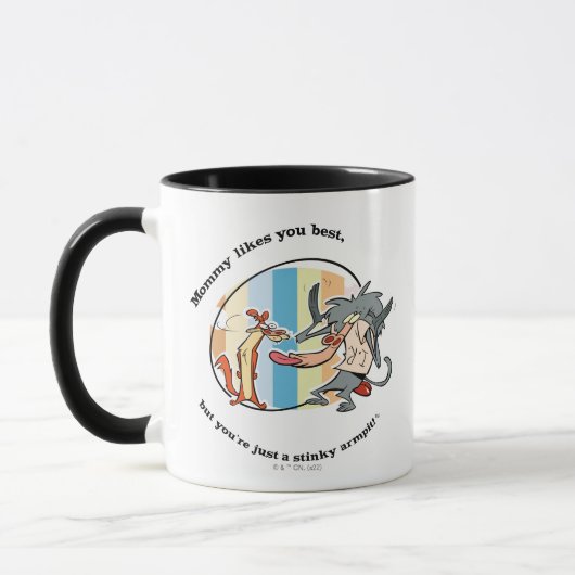 Weasel & Baboon "Mommy Likes You Best" Tasse (Links)