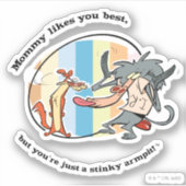 Weasel & Baboon "Mommy mag You Best" Aufkleber (Vorderseite)