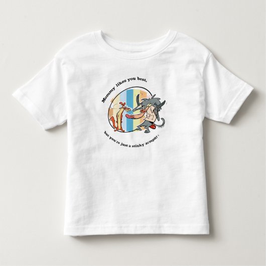 Weasel & Baboon "Mommy mag You Best" Kleinkind T-shirt (Vorderseite)