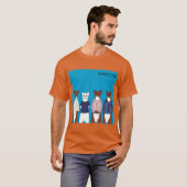 Weasel Blue Album retro funny T-Shirt (Vorne ganz)
