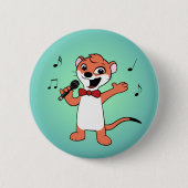 Weasel-Cartoon Button (Vorderseite)
