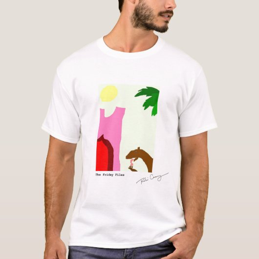 Weasel, der Schalentiere in Marokko isst T-Shirt (Vorderseite)