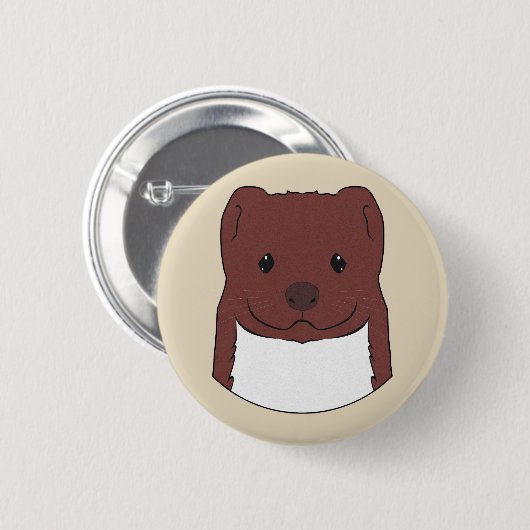 Weasel Face Button (Vorne & Hinten)