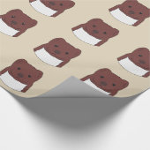 Weasel Face Geschenkpapier (Ecke)