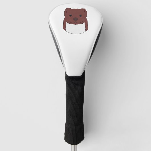 Weasel Face Golf Headcover (Vorderseite)