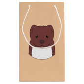 Weasel Face Kleine Geschenktüte (Rückseite)