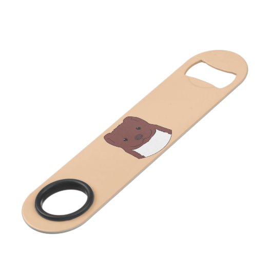 Weasel Face Speed Flaschenöffner (Vorderseite Schrägansicht)