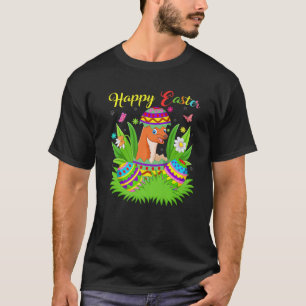 Weasel Hund Lover Floral Ostereier Funny Weasel Eu T-Shirt