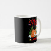 Weasel Merry Christmas Tree Lighting Weasel Xmas Kaffeetasse (VorderseiteRechts)