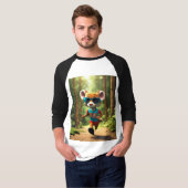 Weasel on Run: Forest Jogger in Style T-Shirt (Vorne ganz)