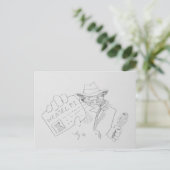 Weasel P.I. Postkarte (Stehend Vorderseite)