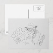 Weasel P.I. Postkarte (Vorne/Hinten)