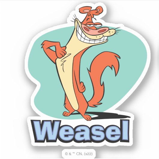 Weasel Proud Character Graphic Aufkleber (Vorderseite)