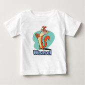 Weasel Proud Character Graphic Baby T-shirt (Vorderseite)