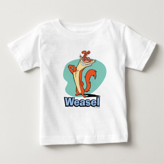 Weasel Proud Character Graphic Baby T-shirt (Vorderseite)