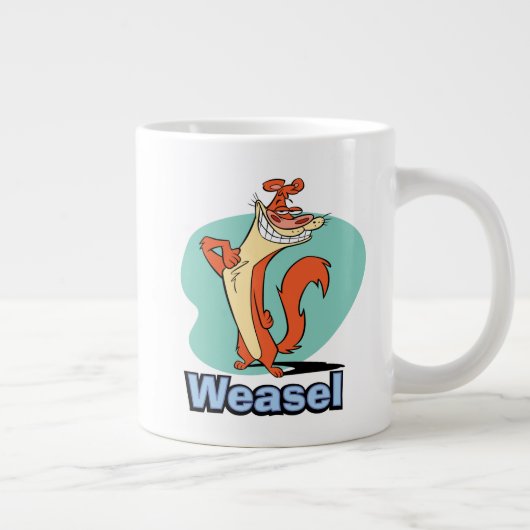 Weasel Proud Character Graphic Jumbo-Tasse (Rechts)