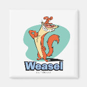 Weasel Proud Character Graphic Magnet (Vorne)