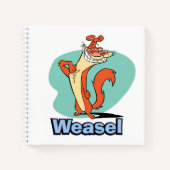 Weasel Proud Character Graphic Notizblock (Vorderseite)