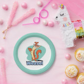 Weasel Proud Character Graphic Pappteller (Party)