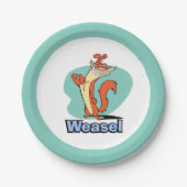 Weasel Proud Character Graphic Pappteller (Vorderseite)