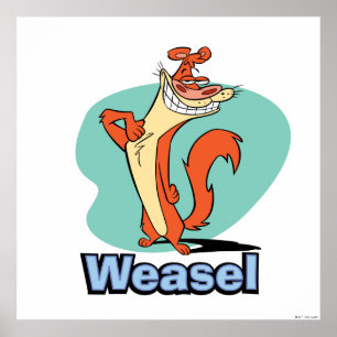 Weasel Proud Character Graphic Poster