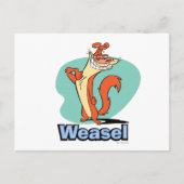 Weasel Proud Character Graphic Postkarte (Vorderseite)