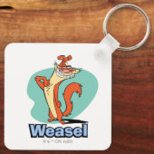 Weasel Proud Character Graphic Schlüsselanhänger (Rückseite)