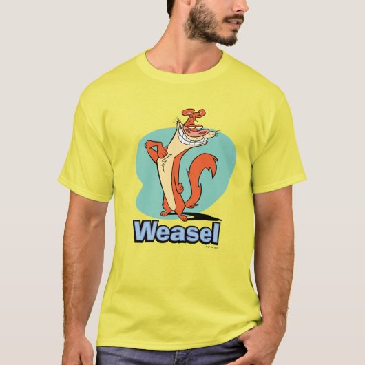 Weasel Proud Character Graphic T-Shirt (Vorderseite)