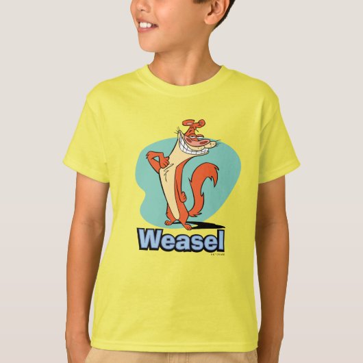 Weasel Proud Character Graphic T-Shirt (Vorderseite)