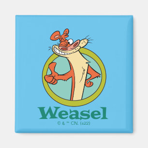 Weasel Thumbs Up Character Graphic Magnet