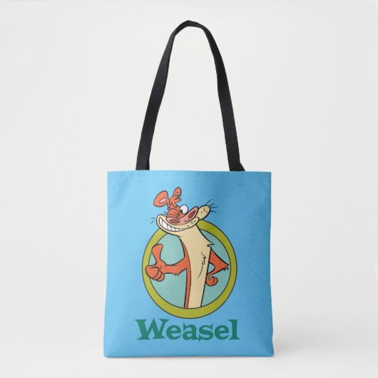 Weasel Thumbs Up Character Graphic Tasche (Vorderseite)