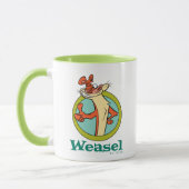 Weasel Thumbs Up Character Graphic Tasse (Links)