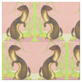 Weaseldruck Stoff (Nahaufnahme)