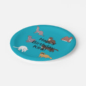 Weasels Birthday Pappteller (Schrägansicht)