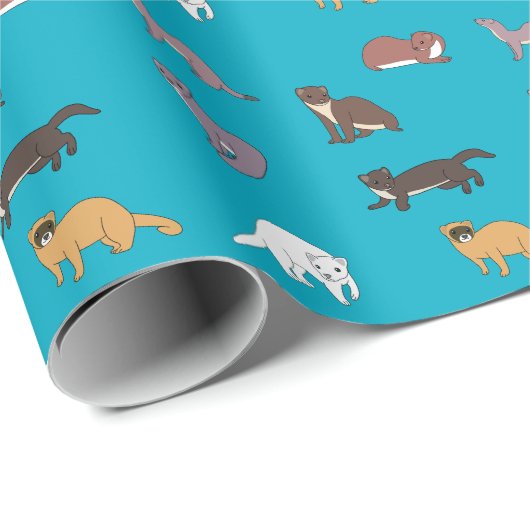 Weasels Geschenkpapier (Rolleneckpunkt)